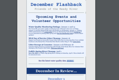 Read FoRR's December Newsletter!