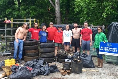 Fresh Water Systems Employee River Cleanup