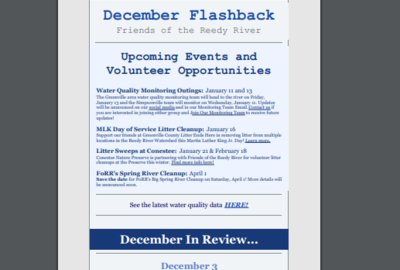 Read FoRR's December Newsletter!