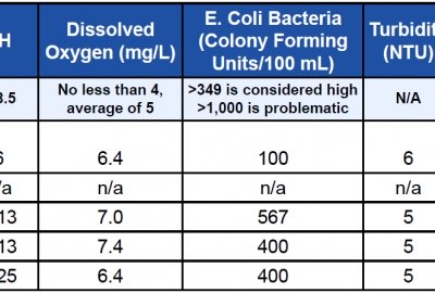 See the Latest Water Quality Monitoring Data from the FoRR Monitoring Team!